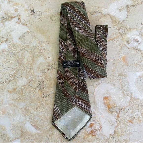 Vintage Louis Feraud Woven Neck Tie - Picture 3 of 5